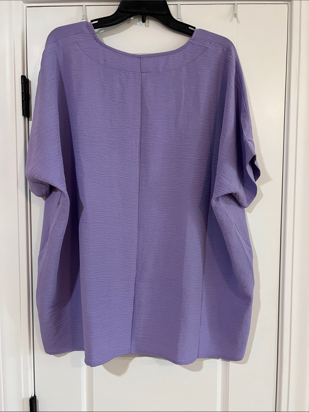 Zenana Outfitters Lavender V-Neck Relaxed Tunic - Picture 5 of 5